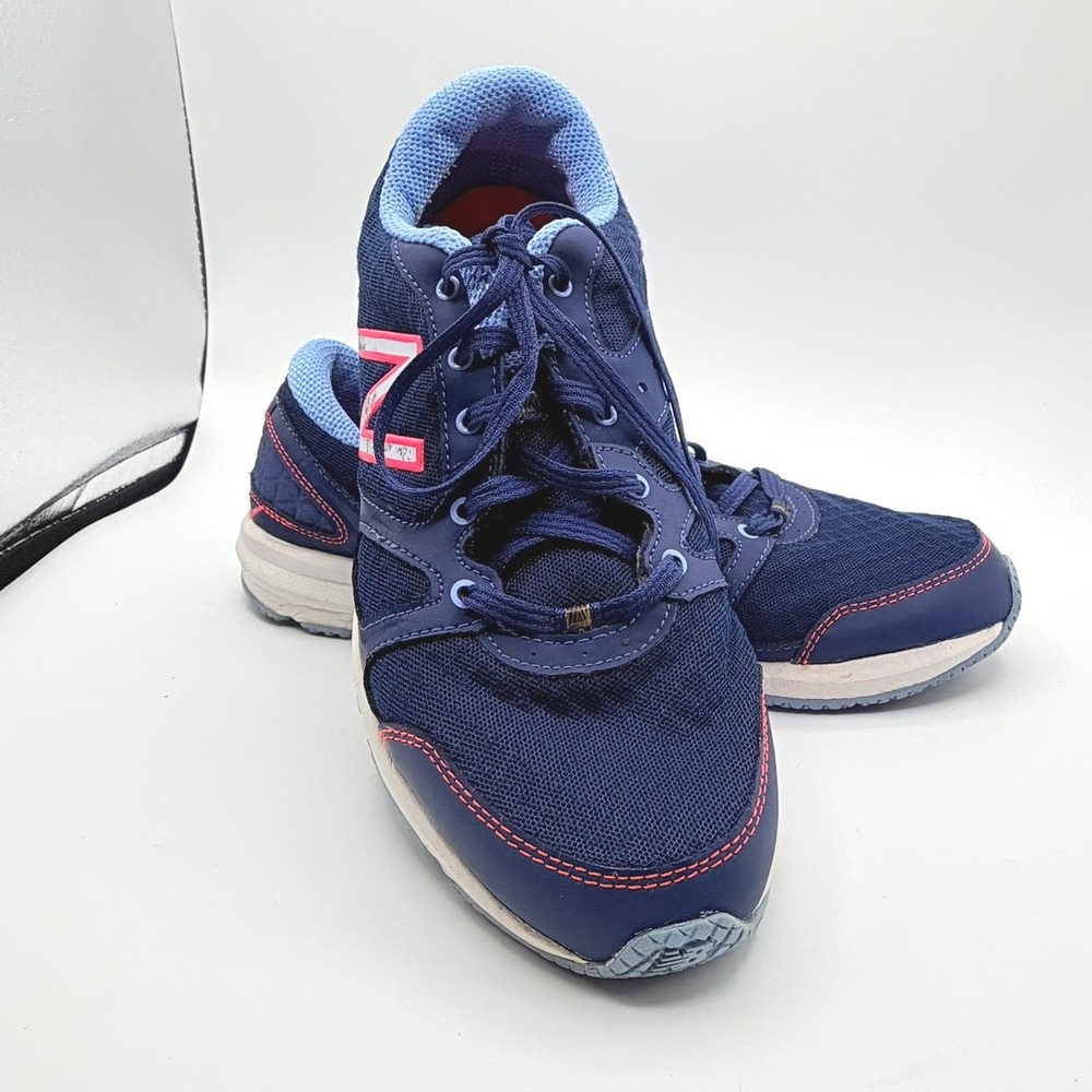 New Balance 577 Training Shoes Womens 9.5 Navy Blue Pink Good WX577BH Cush+